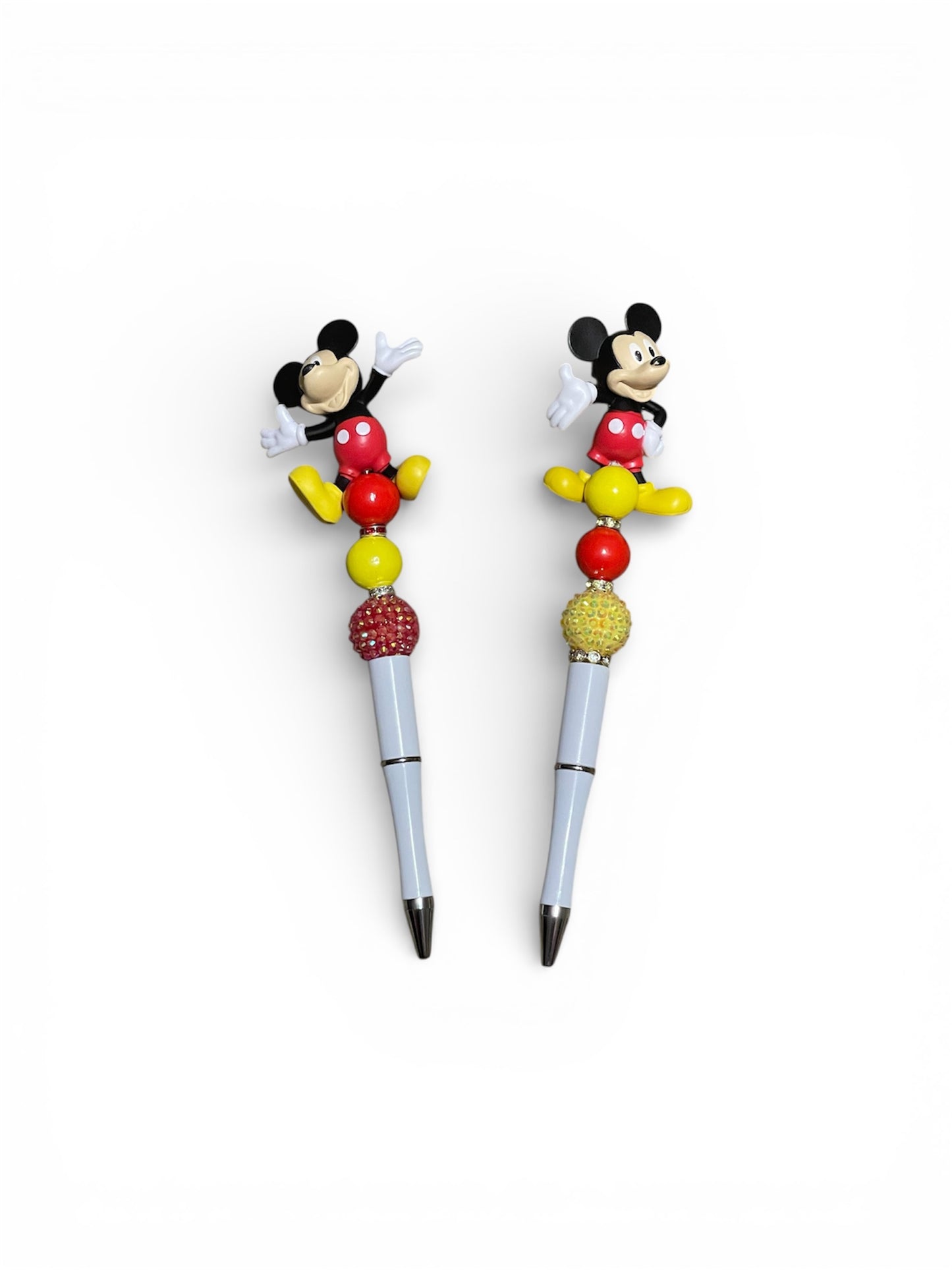 Disney Mickey Mouse Character Pens with Colorful Beads